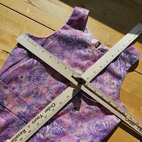 Ruume Girl's 12 Easter Spring Pink Purple Peplum Dress Gold Reflect - Picture 6 of 9